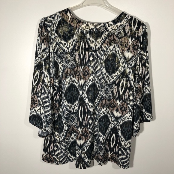 Dress Barn Abstract Print Blouse SZ 22/24 - Picture 8 of 8